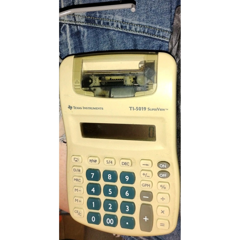 Texas Instruments TI-5019 Super‎ View Calculator Printing Works - Picture 2 of 6